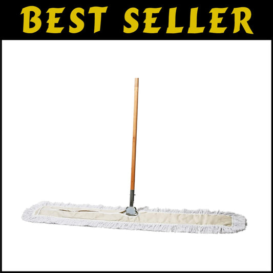 Heavy-Duty Industrial Mop with Extendable Metal Handle for Versatile Cleaning