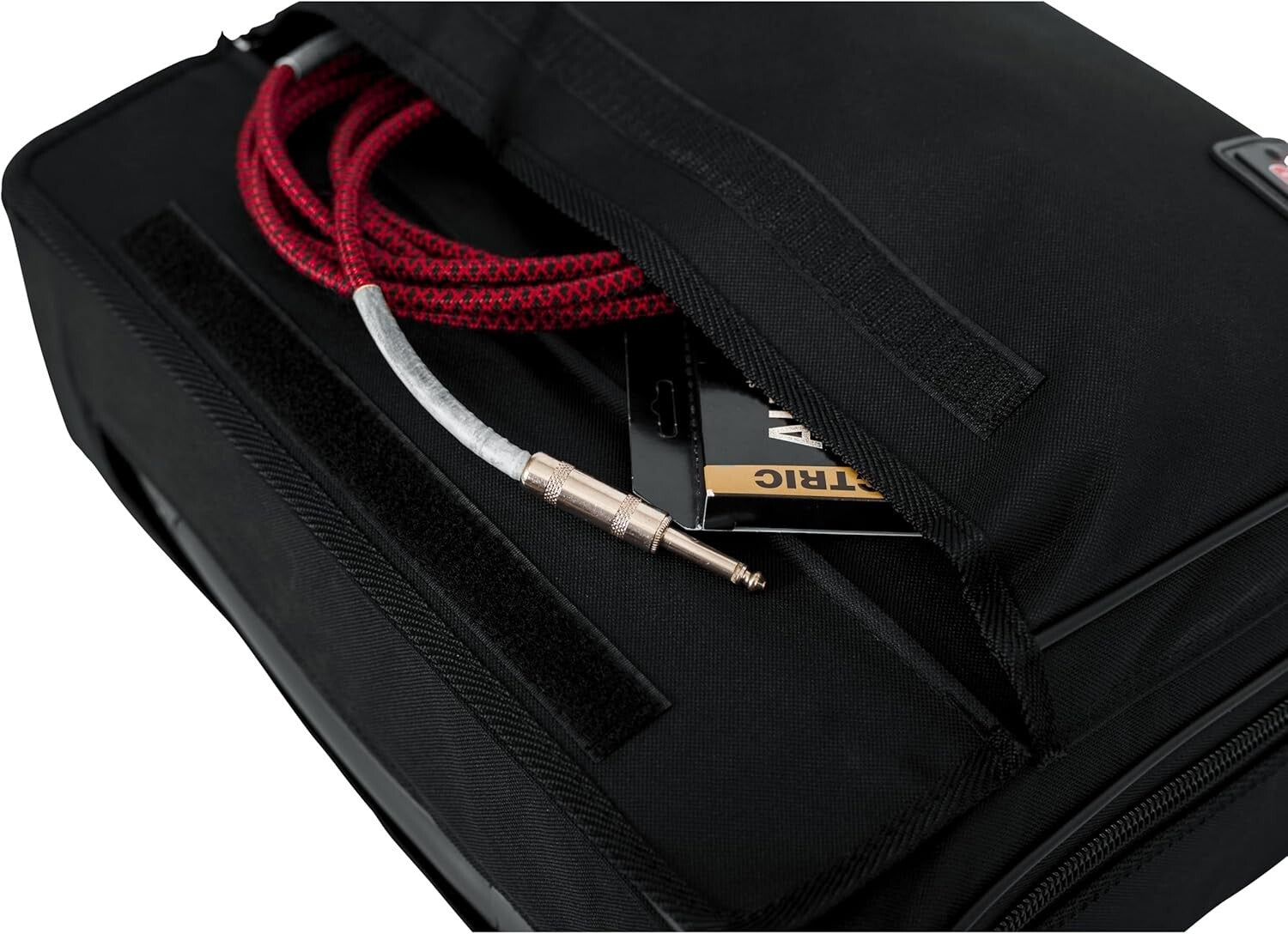 Durable Black Tolex Guitar Pedal Board with Built-In Power and Nylon Carry Case