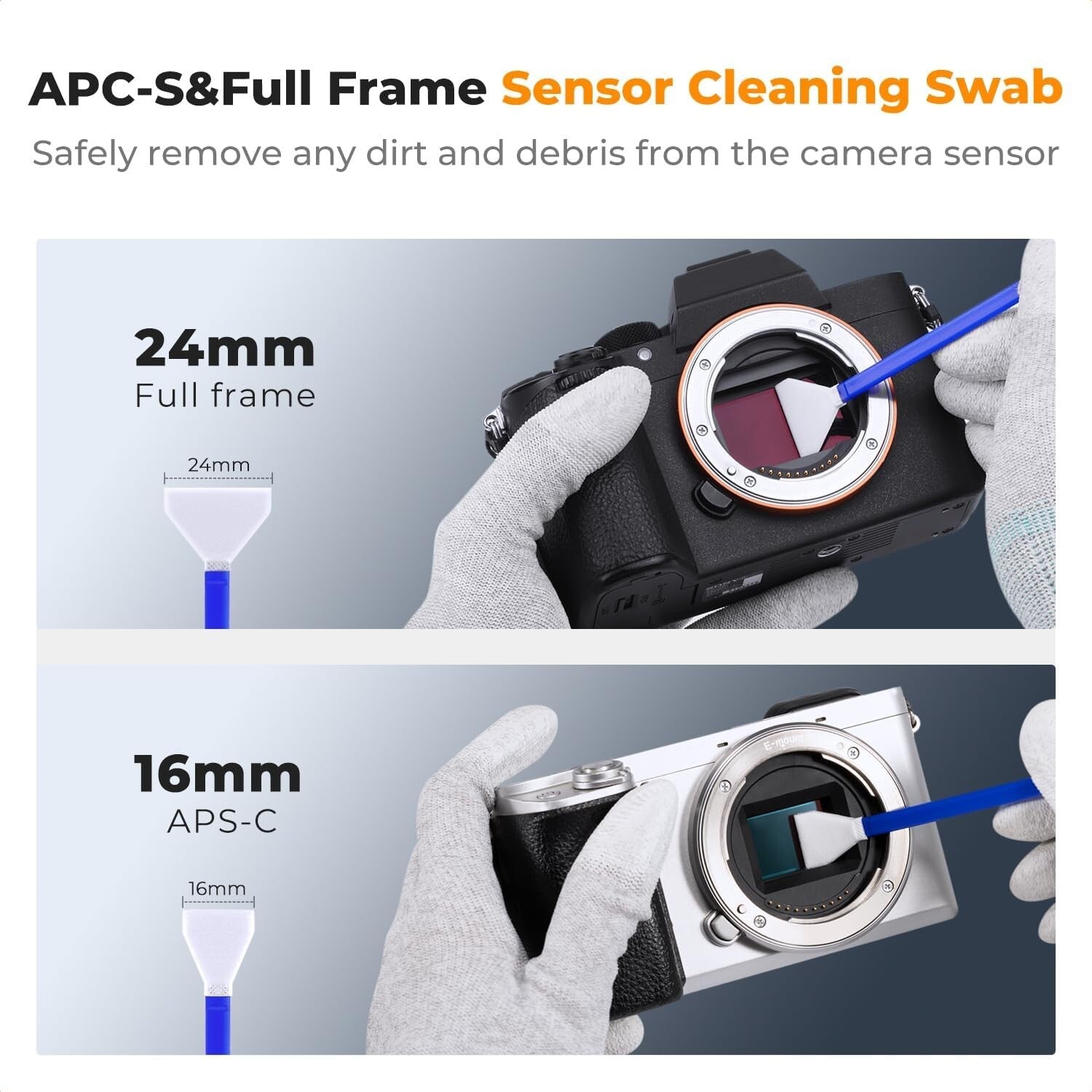 Camera Care Essentials: Complete Lens Cleaning Kit with Sensor Swabs & Gloves