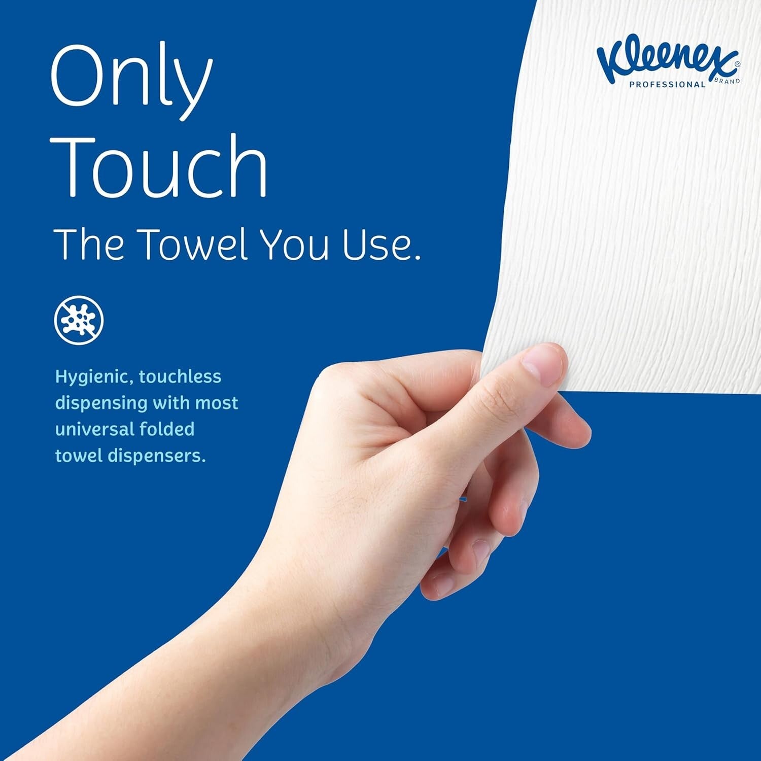 Eco-Friendly Kleenex Multifold Paper Towels - 1-Ply, 150 Sheets/Pack, 16 Packs