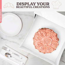 Load image into Gallery viewer, Sturdy Flip-Top Cake Boxes with Window Display - Perfect for 12-Inch Creations