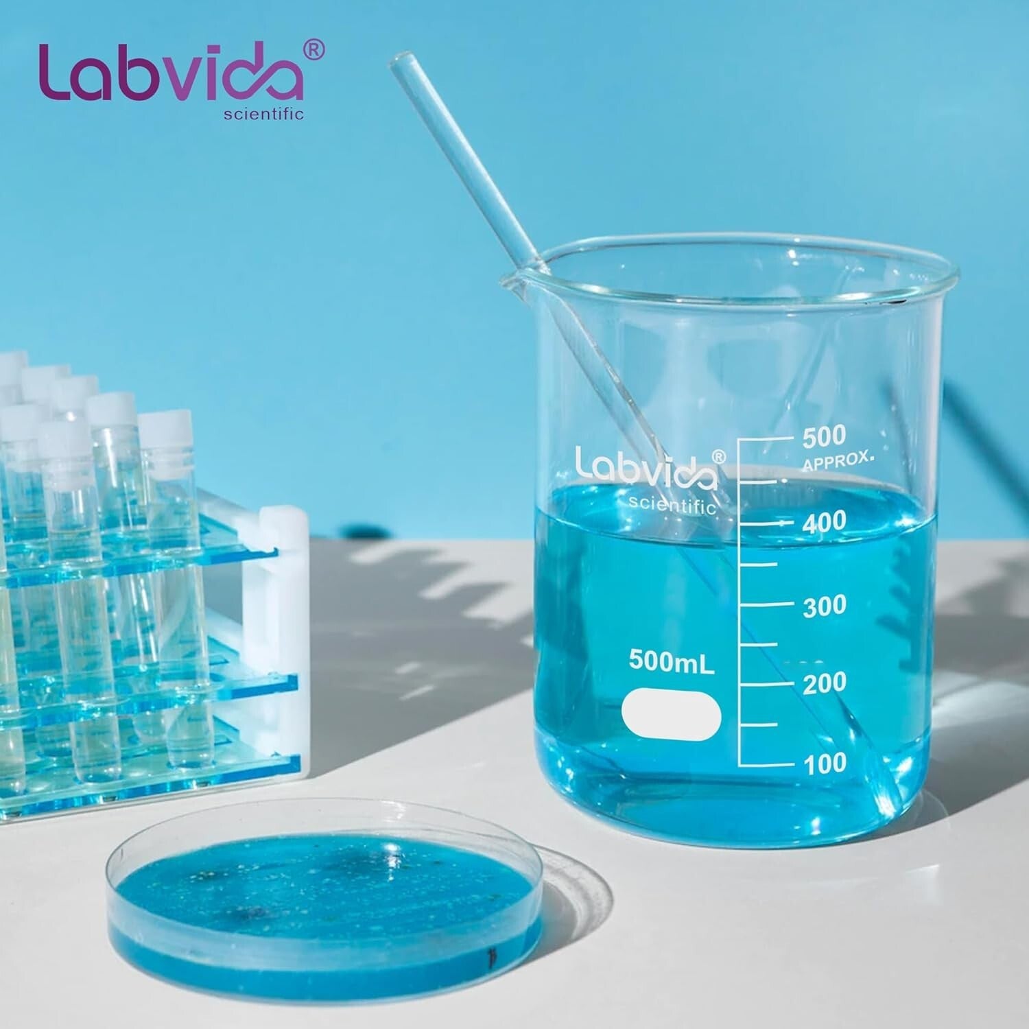 5000ml Borosilicate Glass Beaker, ASTM E960 Compliant - Laboratory Essential