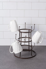Load image into Gallery viewer, Elegant 3-Tier Mug Holder in Rustic Bronze – Perfect for Coffee &amp; Tea Lovers