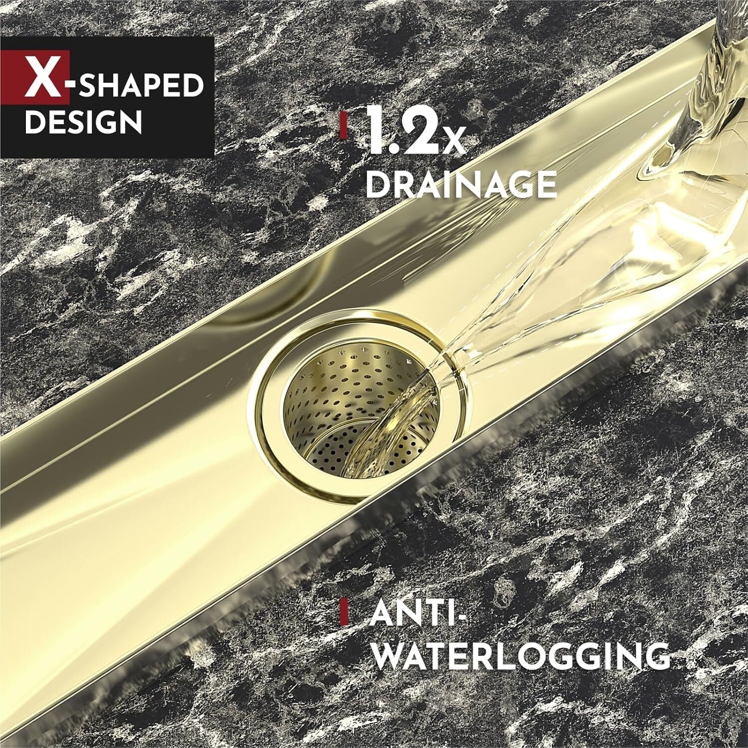 Efficient 36'' Linear Floor Drain in Stainless Steel - Perfect for Any Setting