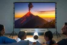 Load image into Gallery viewer, Lightweight 150'' Projector with Stable Stand: Perfect for Parties &amp; Meetings