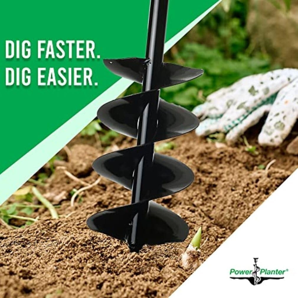 7" x 28" Heavy-Duty Auger Drill Bit — Ideal for Planting Potted Plants & Posts