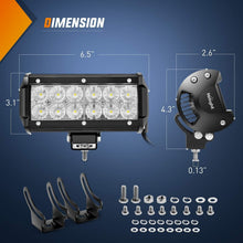 Load image into Gallery viewer, Universal Fit 36W LED Flood Lights for Trucks, Jeeps &amp; Boats - 2800 Lumens Power