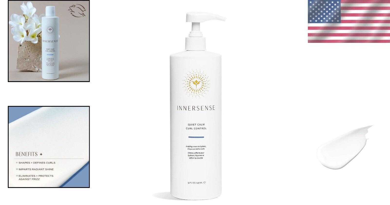 Organic Curl Control Cream - Hydrate & Define Curls | 32 oz Non-Toxic Formula