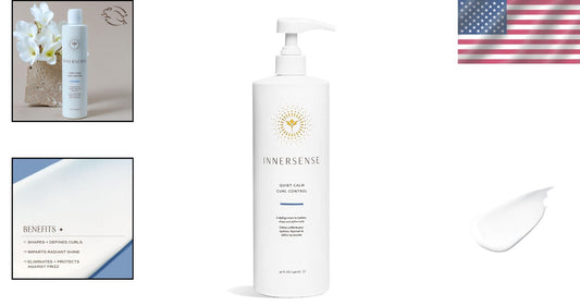 Organic Curl Control Cream - Hydrate & Define Curls | 32 oz Non-Toxic Formula