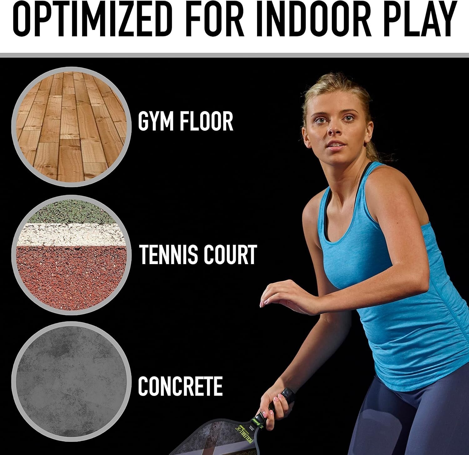 X-26 USAPA Approved Indoor Pickleballs - Durable EVA - 100 Pack for Tournaments