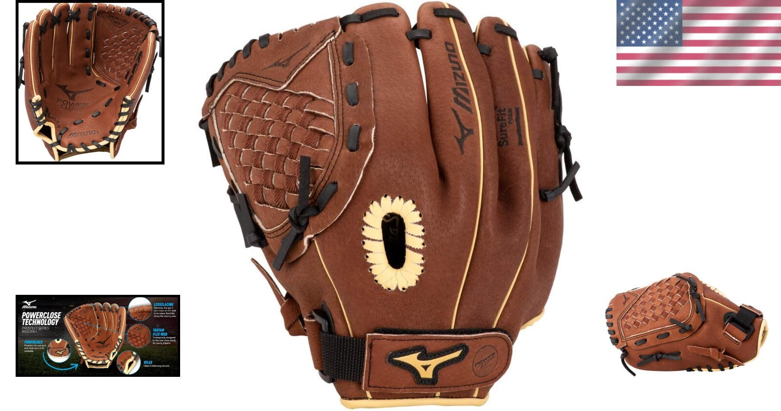 Durable Parashock Youth Baseball Glove - 11.5" with V-Flex Notch Technology