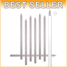 Load image into Gallery viewer, 8 Elegant Flat Skewers - 23.5" Long, No-Wood Handles - Perfect for Koobideh