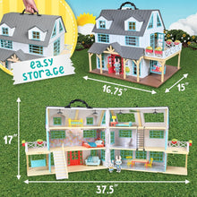 Load image into Gallery viewer, Buzzby Farmhouse Dollhouse Playset – 49 Accessories &amp; 2 Exclusive Figures