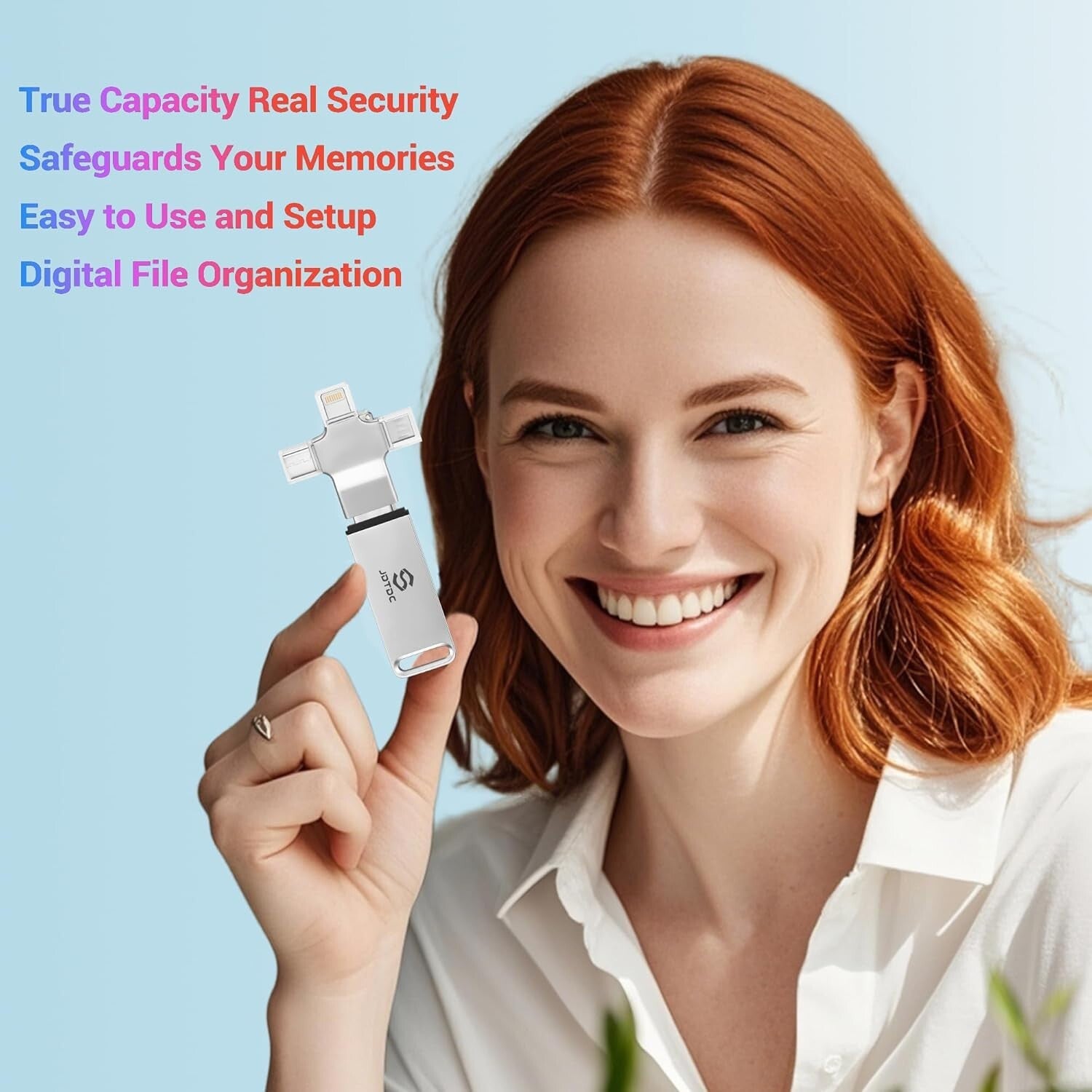 Universal 4-in-1 Photo & Video Storage Drive - Military-Grade Security