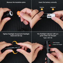 Load image into Gallery viewer, Compact &amp; Powerful FC11C Flashlight: 1200 Lumens, Type-C Rechargeable, Magnetic
