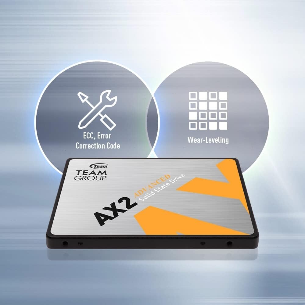 AX2 512GB SATA III SSD 2-Pack – High-Speed, Reliable Performance with 530 MB/s