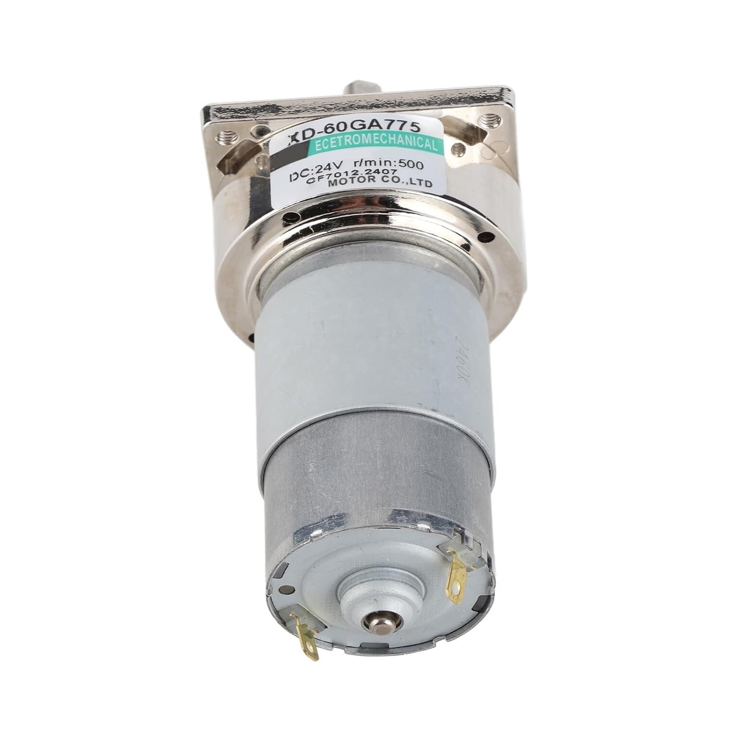 Durable Metal 24V DC Gear Motor 35W – Adjustable Speed and Direction, 500 RPM