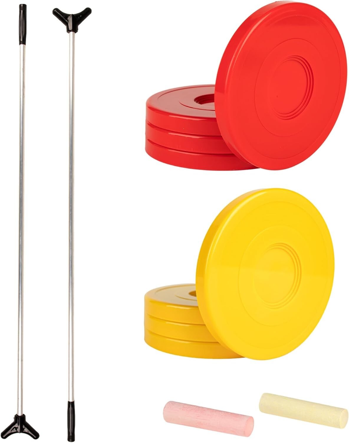 Shuffleboard Set - Lightweight Indoor Outdoor Game for Family Fun & Competition