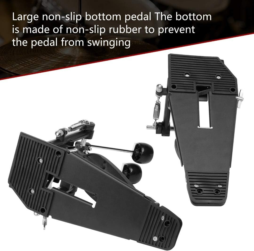 Adjustable Double Kick Drum Pedal with Non-Slip Design for Practicing Drummers