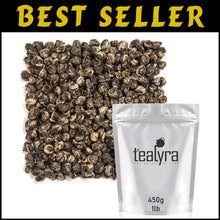Load image into Gallery viewer, Elegant Jasmine Dragon Pearls - 16oz Green Tea - Ideal For Gifting &amp; Enjoyment