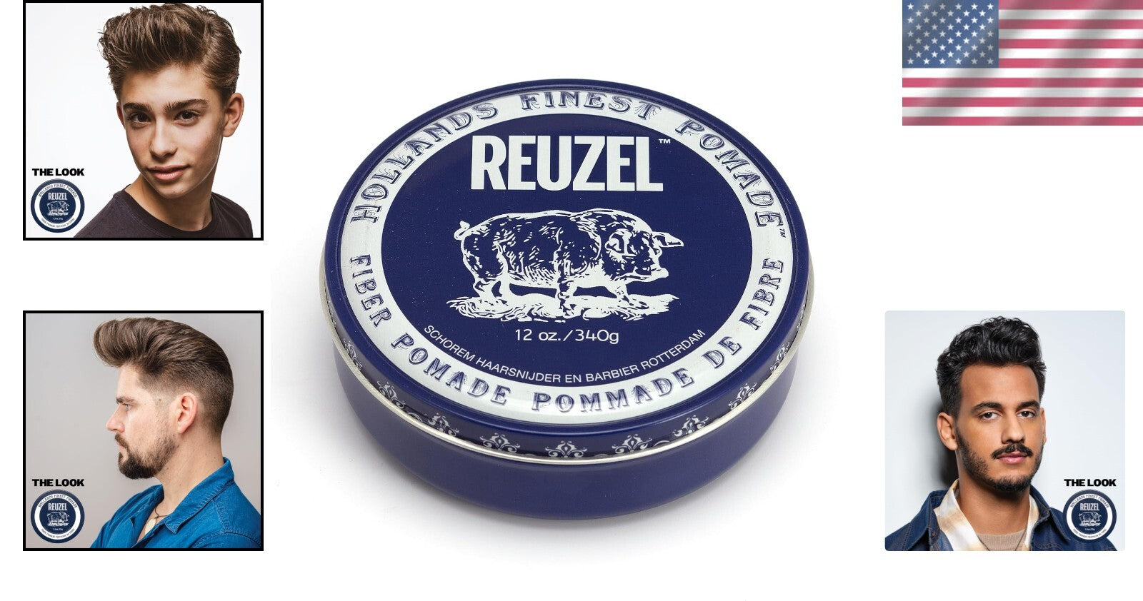 12oz Fiber Pomade with Low Shine Finish - Reworkable Hold for Versatile Styles