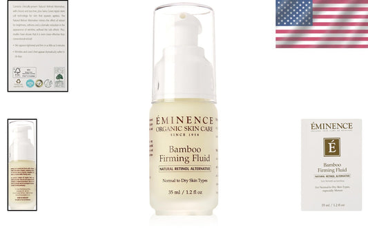 Bamboo Firming Fluid - Antioxidant-Powered Anti-Aging Serum for Dry Skin, 1.2 Oz