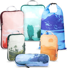 Load image into Gallery viewer, Ultimate Travel Packing Cube Set - Two-Zipper System for Compact Luggage Storage