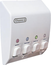 Load image into Gallery viewer, Classic Shower Dispenser: Convenient 4-Chamber Solution for Clutter-Free Showers