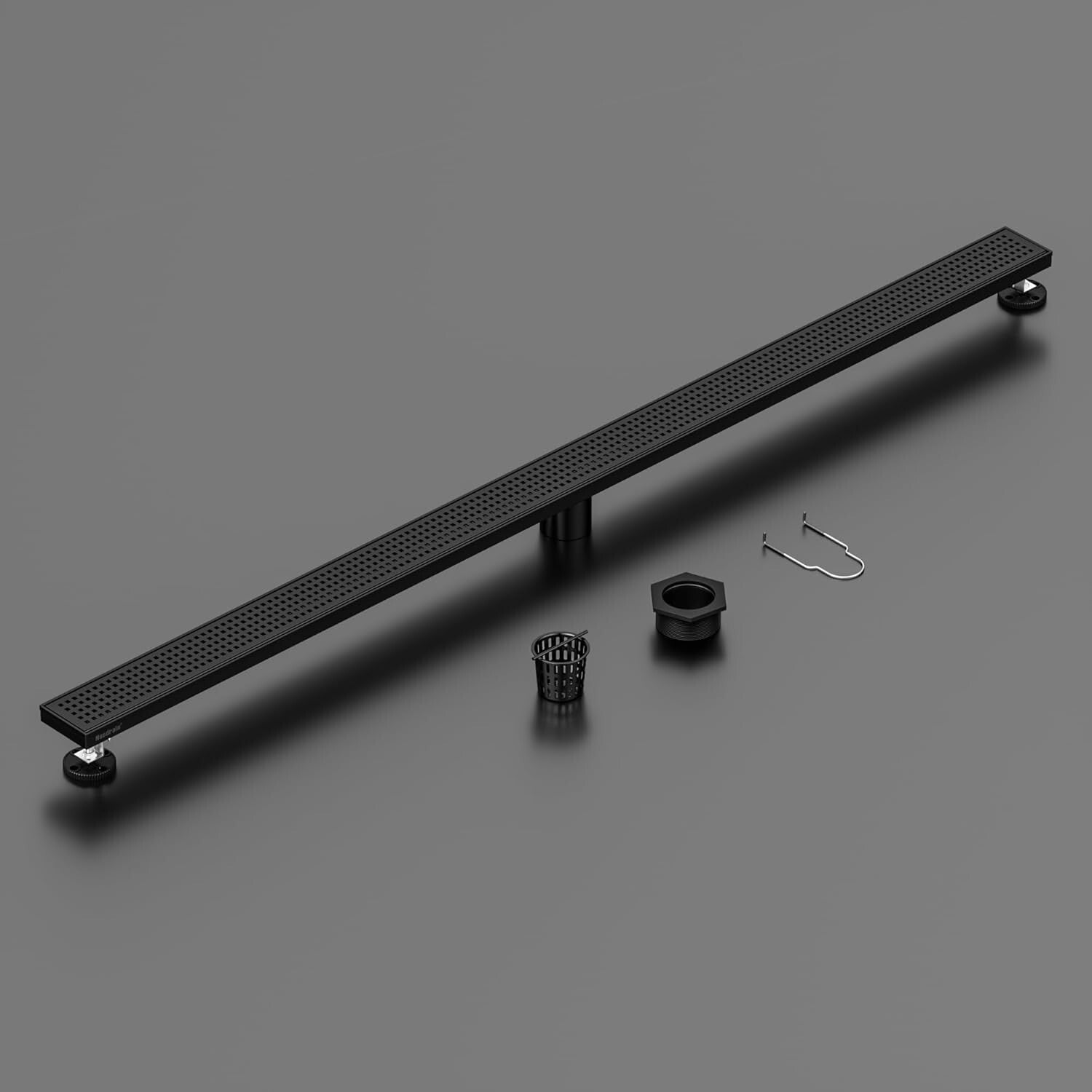 AISI 304 Stainless Steel 72-Inch Linear Shower Drain with Anti-Clogging Features