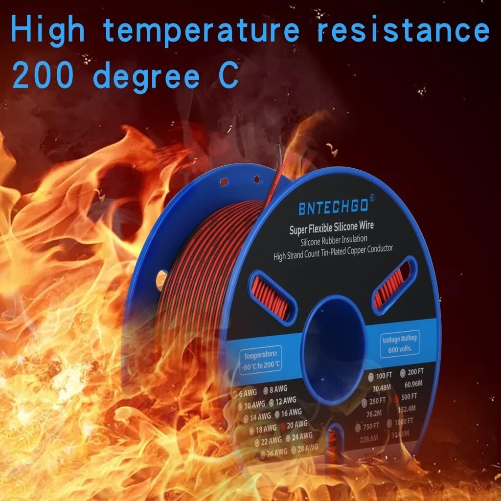 Ultra Flexible 20 Gauge Parallel Silicone Wire 500ft - Perfect for LED & Models