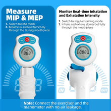 Load image into Gallery viewer, Breathing Trainer with Mobile App &amp; Resistance Levels - Improve Lung Capacity