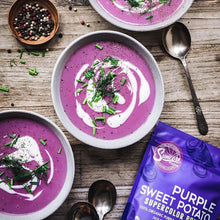 Load image into Gallery viewer, Natural Purple Sweet Potato Powder, Non-GMO Food Coloring - 16oz Resealable Pack