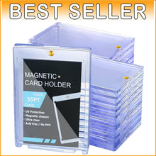 Load image into Gallery viewer, Premium 35pt Magnetic Card Holders - Clear Protective Sleeves for Trading Cards