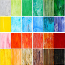 Load image into Gallery viewer, Multicolor Stained Glass Sheets - 24 Pcs 4x6 Inch for Fun Crafting Gatherings