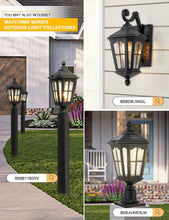 Load image into Gallery viewer, Versatile 20.5'' Solar LED Post Light with Classic Design for Outdoor Spaces