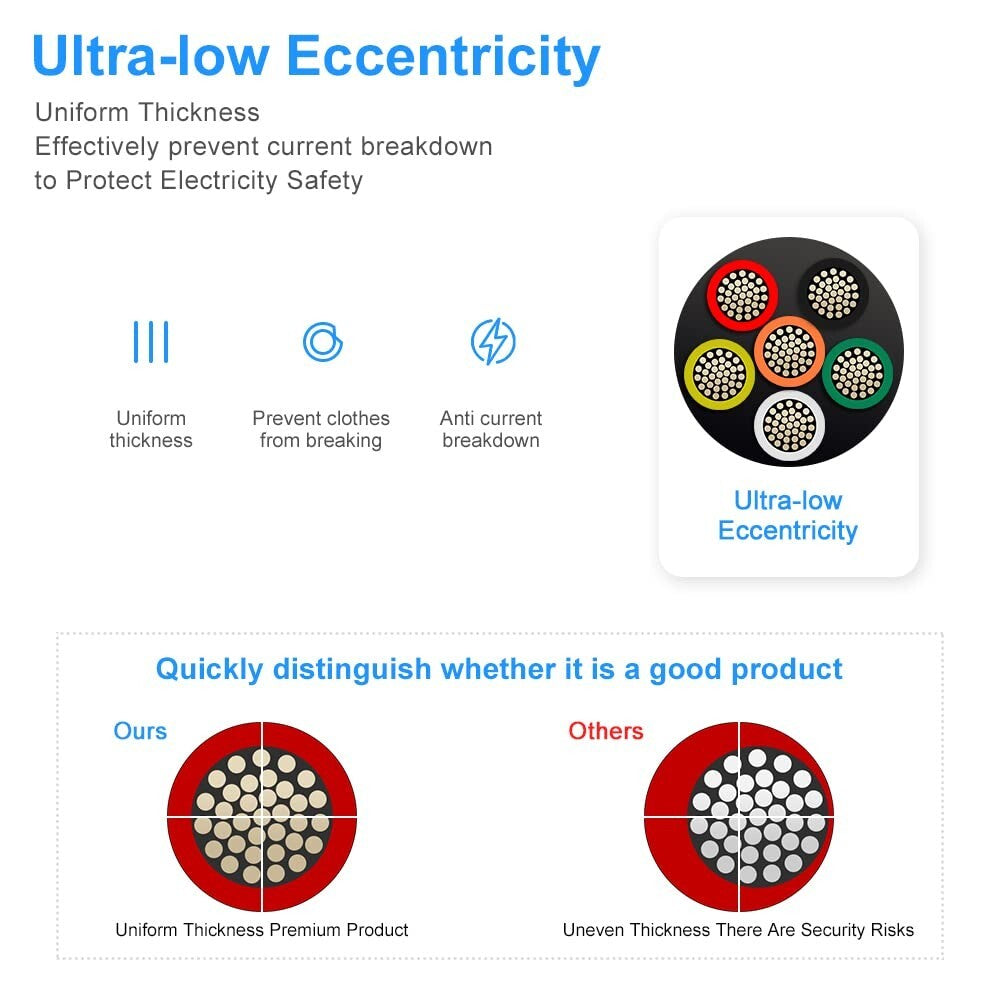 100FT 18 Gauge 6 Conductor Tinned Copper Wire for Versatile Electrical Projects