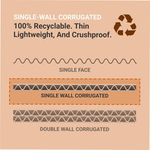 Load image into Gallery viewer, 50-Pack Heavy Duty Shipping Boxes - 14.25"L x 11.25"W x 2"H, Crush-Proof