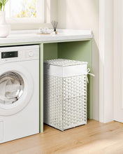 Load image into Gallery viewer, Moisture-Resistant 60L Rattan Laundry Basket with Lid &amp; 4 Bundle Essentials
