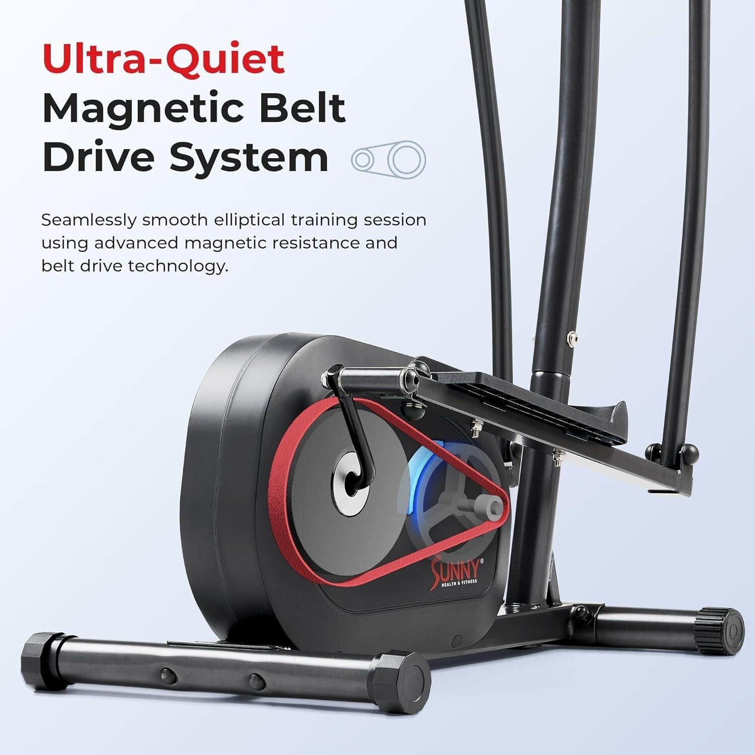 Compact Full-Body Elliptical Cross Trainer - Whisper Quiet with Digital Tracking