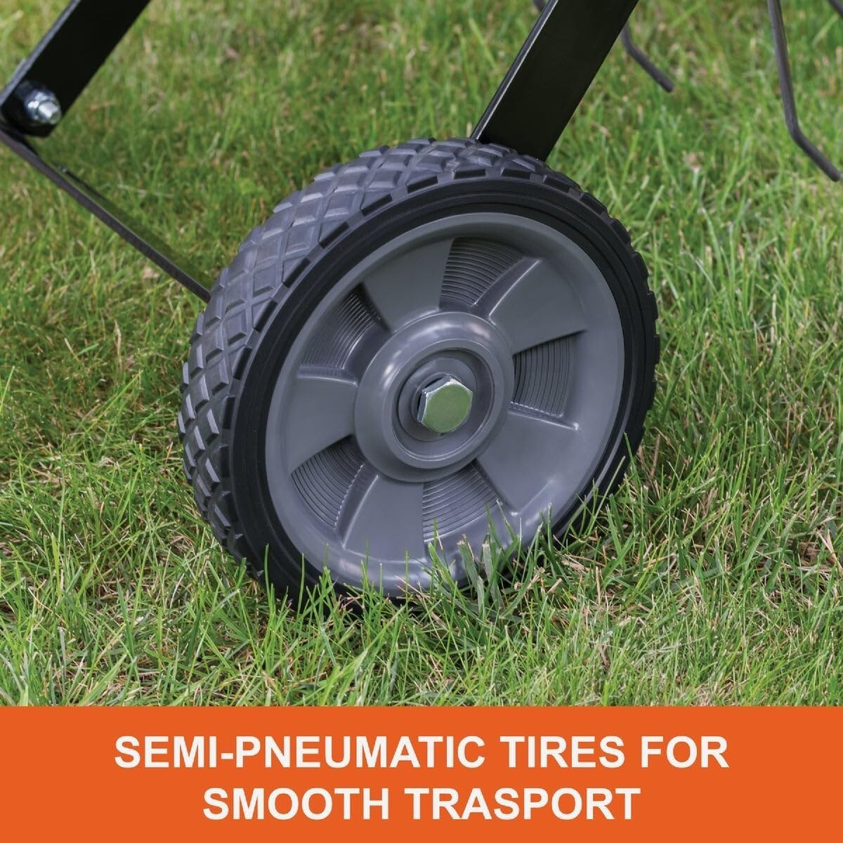 40-Inch Tow Behind Lawn Dethatcher with 20 Rust-Proof Spring Steel Tines