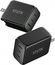 Load image into Gallery viewer, Compact 65W GaN Charger with 3 Ports - Fast Charging for Devices Everywhere