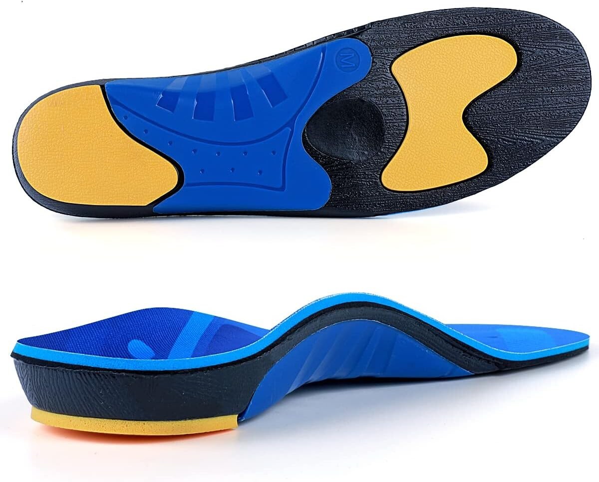 High Arch Support Orthotic Insoles for Men & Women - Plantar Fasciitis Relief