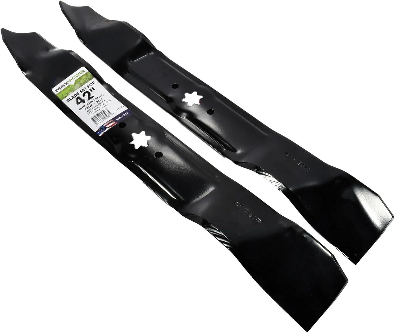 2-Blade Mulching Set for 42-Inch MTD/Cub Cadet/Troy-Bilt Mowers, OEM Compatible