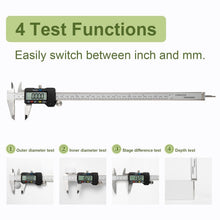Load image into Gallery viewer, Stainless Steel Digital Caliper with Auto-Off Feature - 0-12" Measurement Range