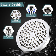 Load image into Gallery viewer, Chrome Plated High Pressure Shower Head &amp; Handheld Filter Combo with 60'' Hose
