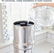 Load image into Gallery viewer, Big Gravity-Fed Stainless Steel Water Filter - 2.25 Gallon with BB9-2 Elements