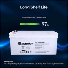 Load image into Gallery viewer, 12V Deep Cycle Battery for RV &amp; Off-Grid Systems - Lightweight &amp; 200Ah Capacity