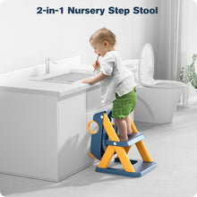 Load image into Gallery viewer, Child-Friendly Potty Training Seat with Stable Step Stool - Perfect for Toddlers