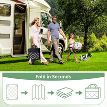 Load image into Gallery viewer, Durable 6'x9' Reversible Camping Rug - Eco-Friendly Waterproof Mat for Outdoors