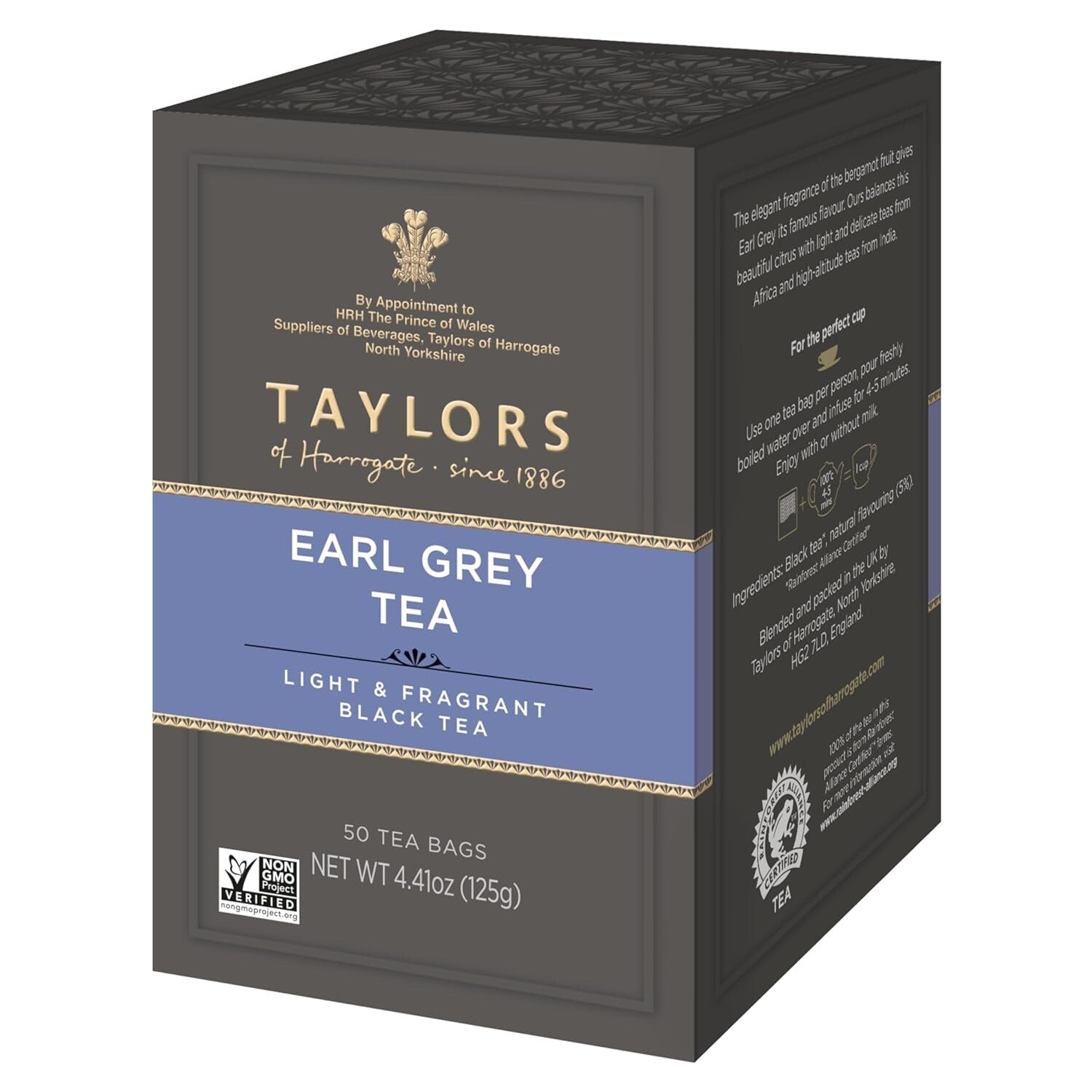 Delicate Earl Grey Tea Bags - 50 Count x 6 Packs, Brewed to Perfection